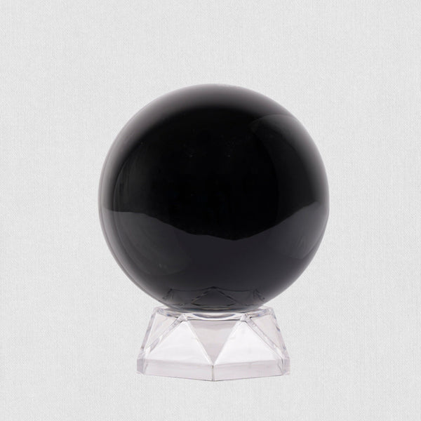Natural Obsidian Crystal Sphere – Protective Feng Shui Energy Stone