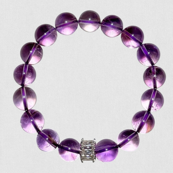 Natural Brazilian Amethyst Bracelet – Energy &amp; Transformation