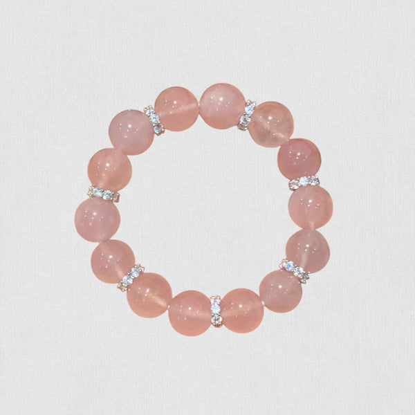 Natural Madagascar Rose Quartz Bracelet – Love &amp; Inner Healing