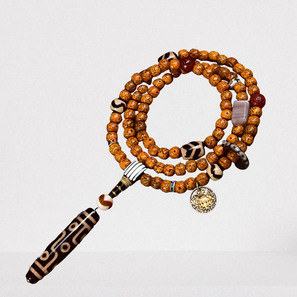 Tibetan Sacred Nine-Eyed Dzi Bead — Supreme Spiritual Treasure