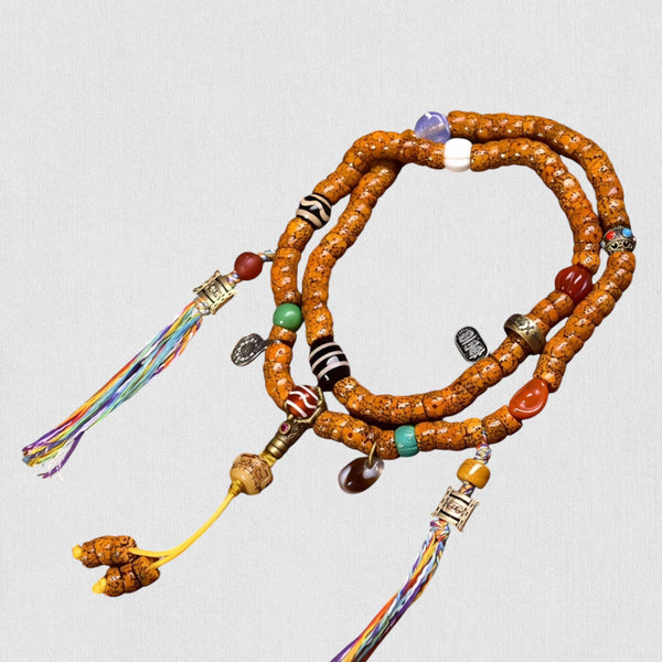 108 Beads — Hainan Yuanbao Bodhi Seeds (Star-Moon Mala)