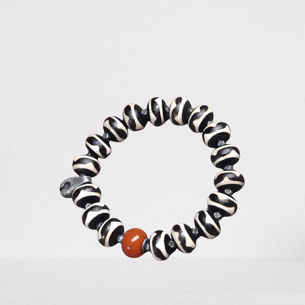 Tiger Tooth Dzi Bead — Power & Protection