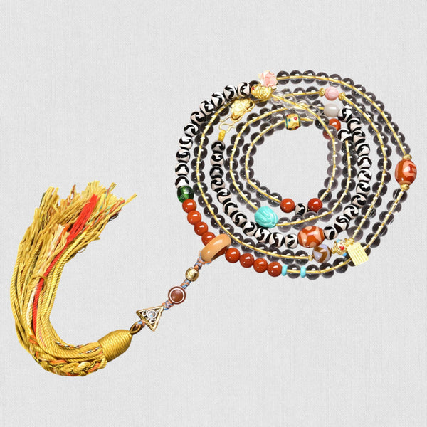 Tiger Tooth Dzi Bead — Necklace Style, Fierce Guardian of Life’s Crossings